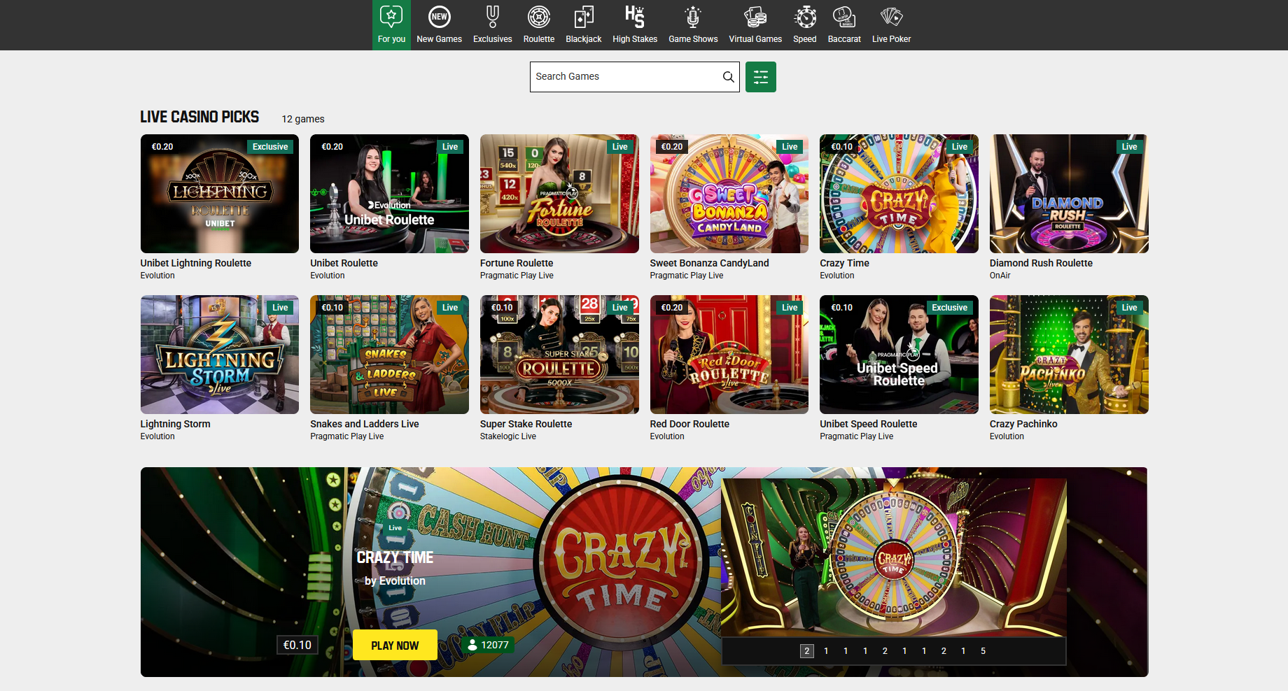 Unibet kaszinó – Próbáld ki a legjobb nyerőgépeket és asztali játékokat!